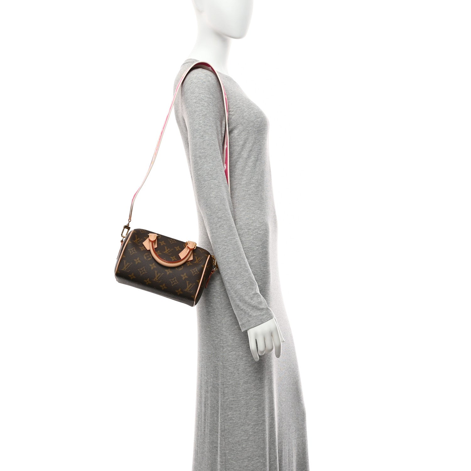 Louis Vuitton Monogram Speedy Bandouliere 20 Fuchsia 2 of 9