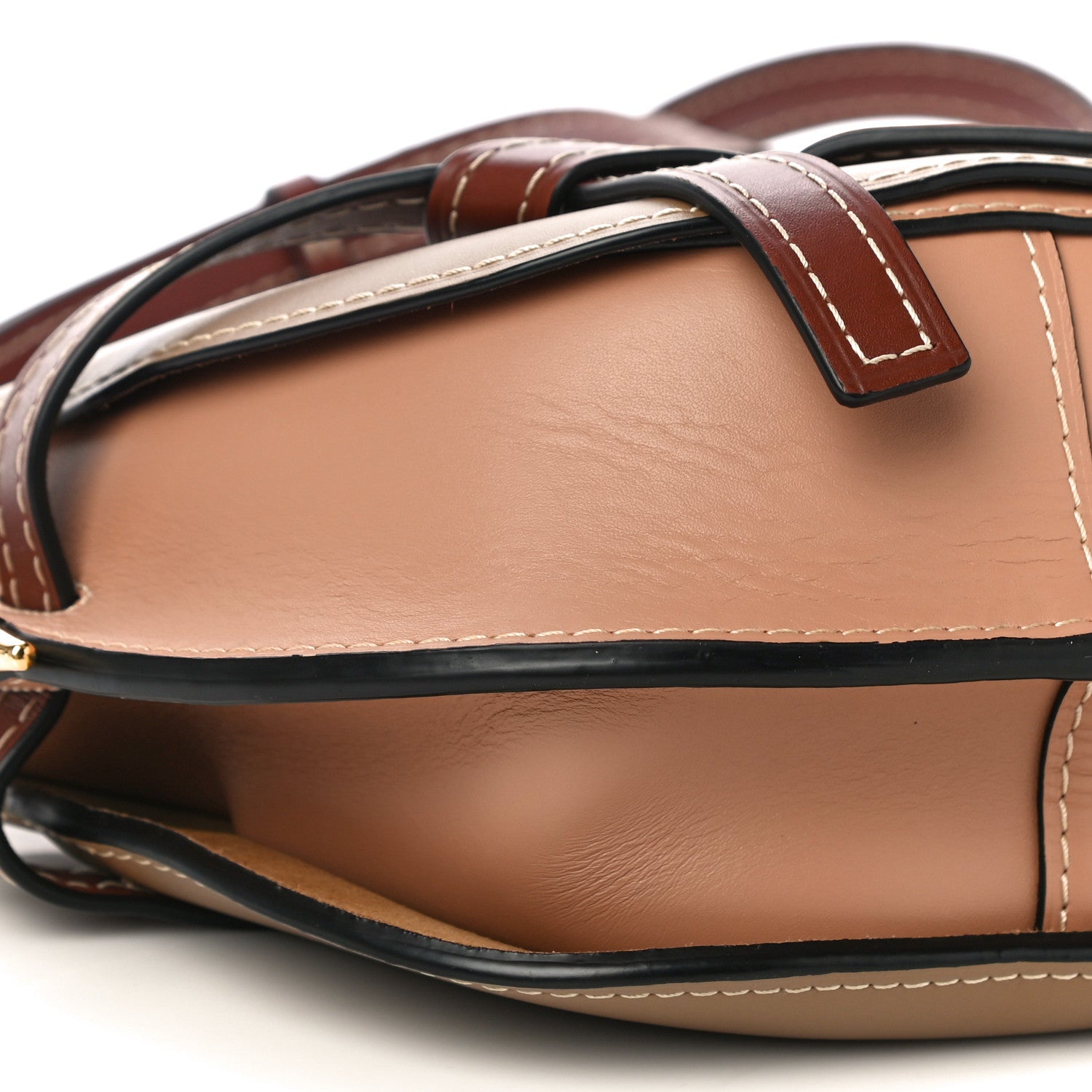 Loewe Calfskin Small Gate Crossbody Bag Taupe 8 of 10