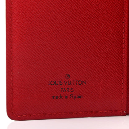 Louis Vuitton Epi Small Ring Agenda Cover Castillan Red 6 of 9