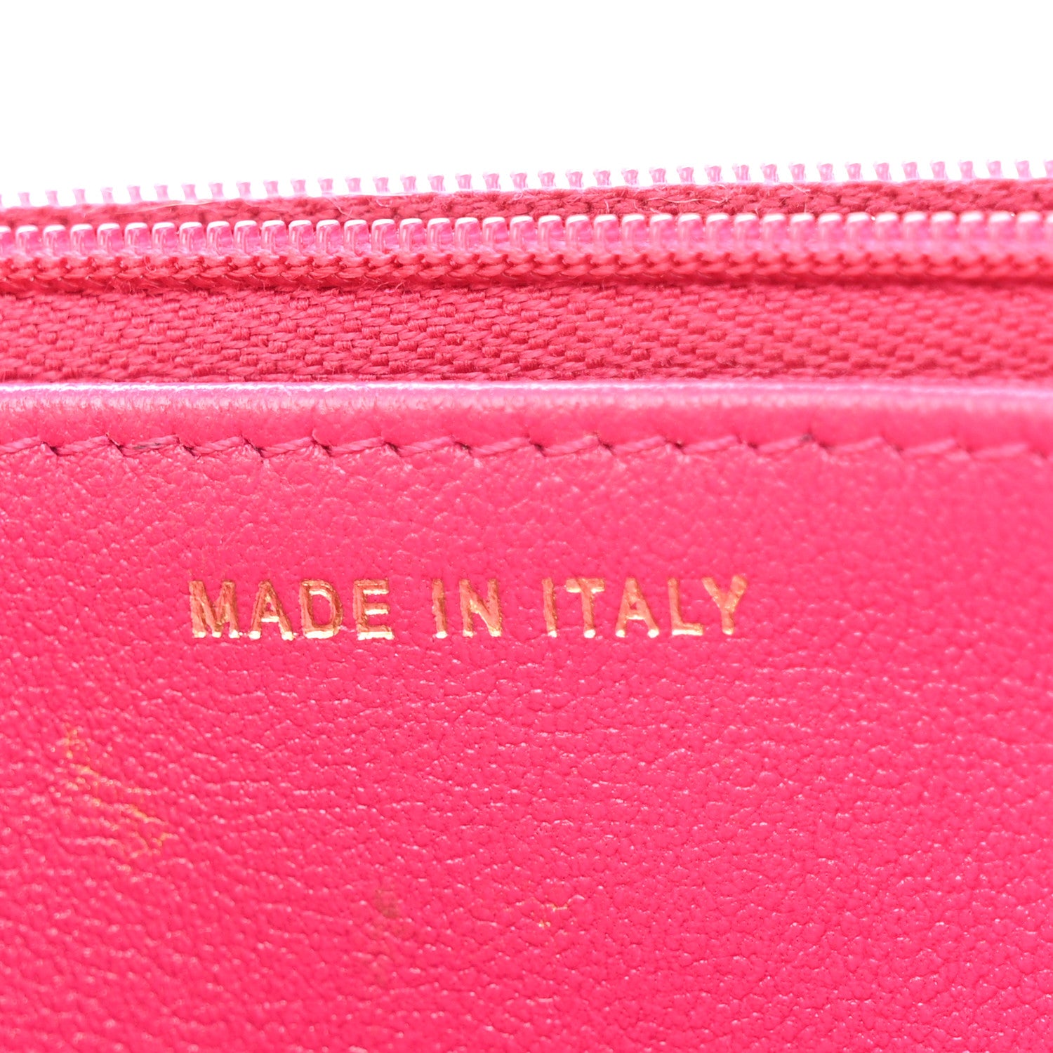 Chanel Lambskin Quilted Studded CC Wallet On Chain WOC Dark Pink 7 of 15