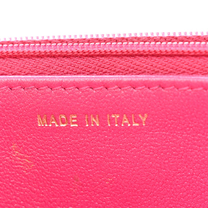 Chanel Lambskin Quilted Studded CC Wallet On Chain WOC Dark Pink 7 of 15