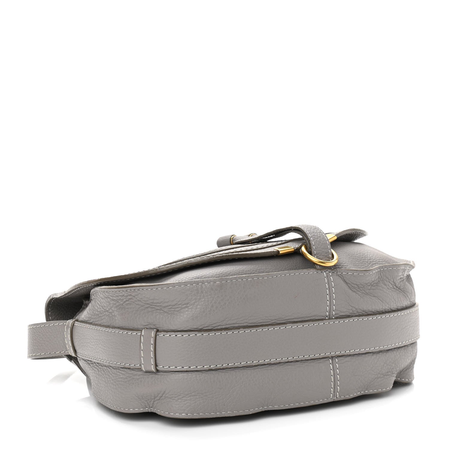 Chloe Calfskin Medium Marcie Round Crossbody Bag Cashmere Grey 4 of 14