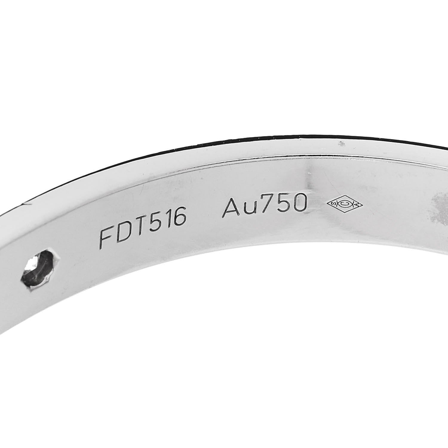 Cartier 18K White Gold 4 Diamond LOVE Bracelet 16 8 of 9