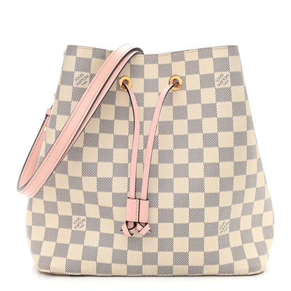 Louis Vuitton Damier Azur Neonoe MM Eau De Rose 1 of 10