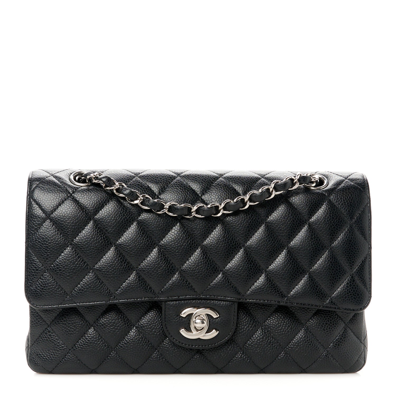 Chanel Caviar Quilted Medium Double Flap Black 1 of 11