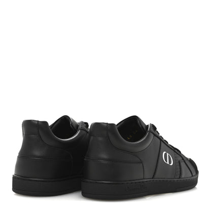 Christian Dior Calfskin Suede Logo Sneakers 37.5 Black 5 of 9