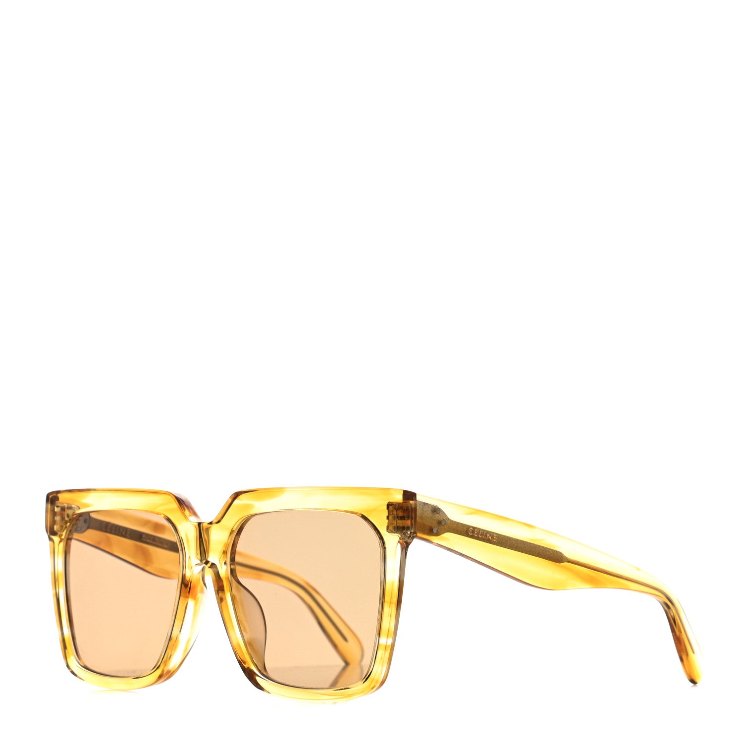 Celine Oversized Square Sunglasses CL40055F Yellow 1 of 8