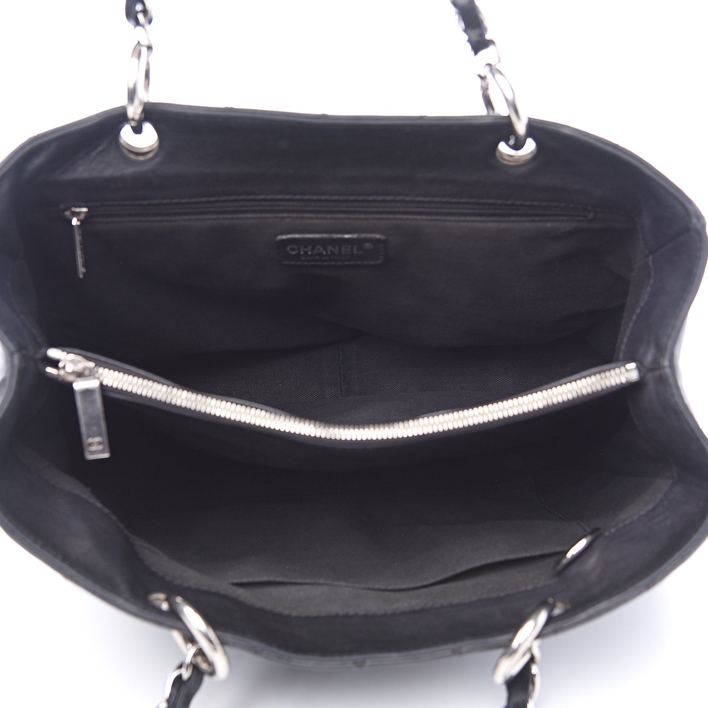 Caviar Quilted Grand Shopping Tote GST Black