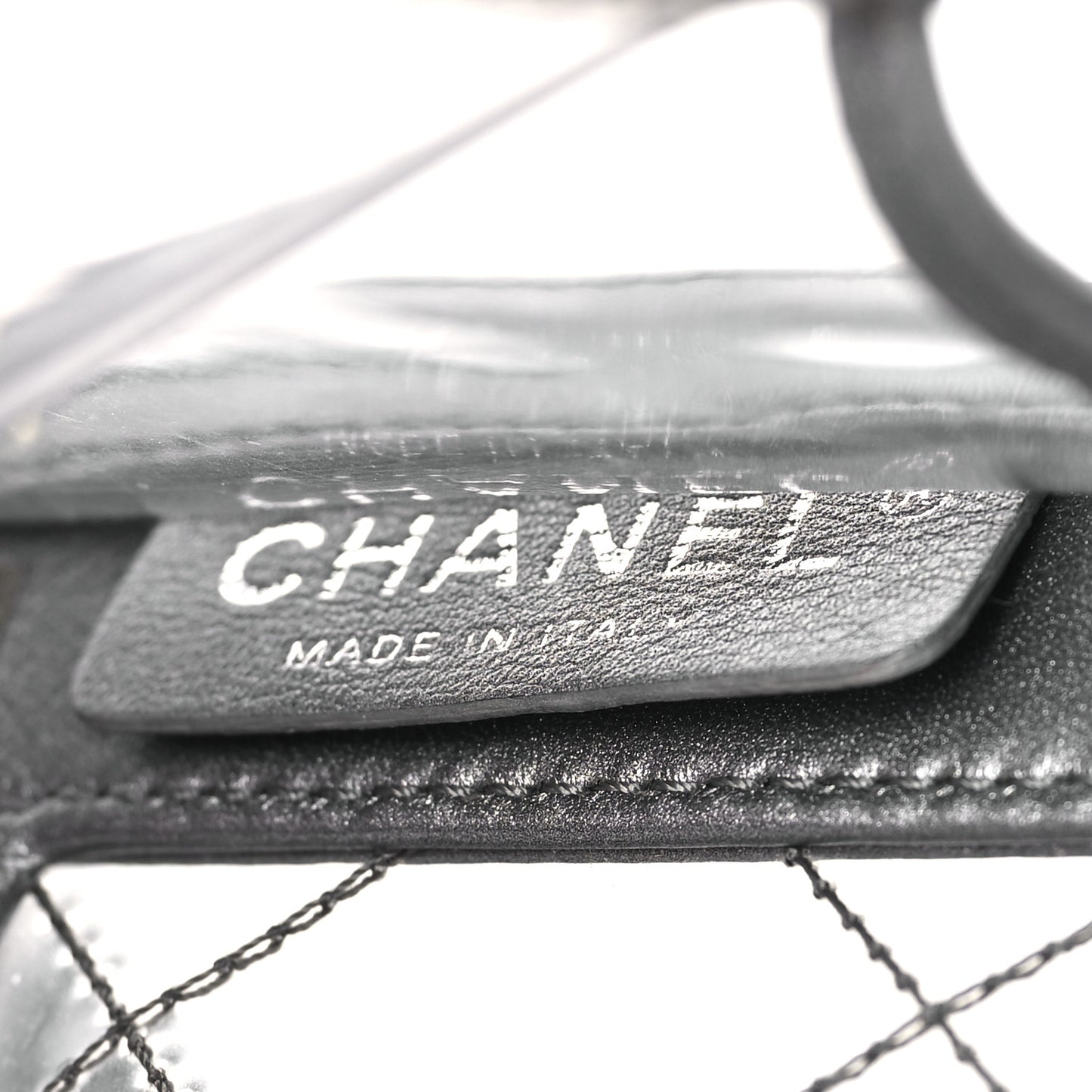 Metallic Lambskin PVC Quilted Small Boy Flap Silver