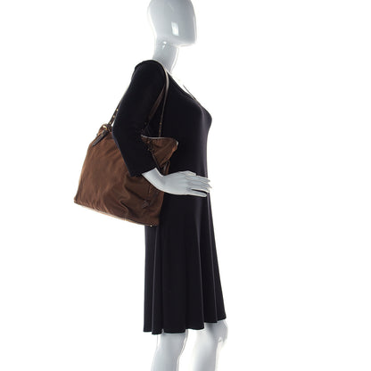 Prada Tessuto Nylon Saffiano Shopping Tote Corinto 2 of 12
