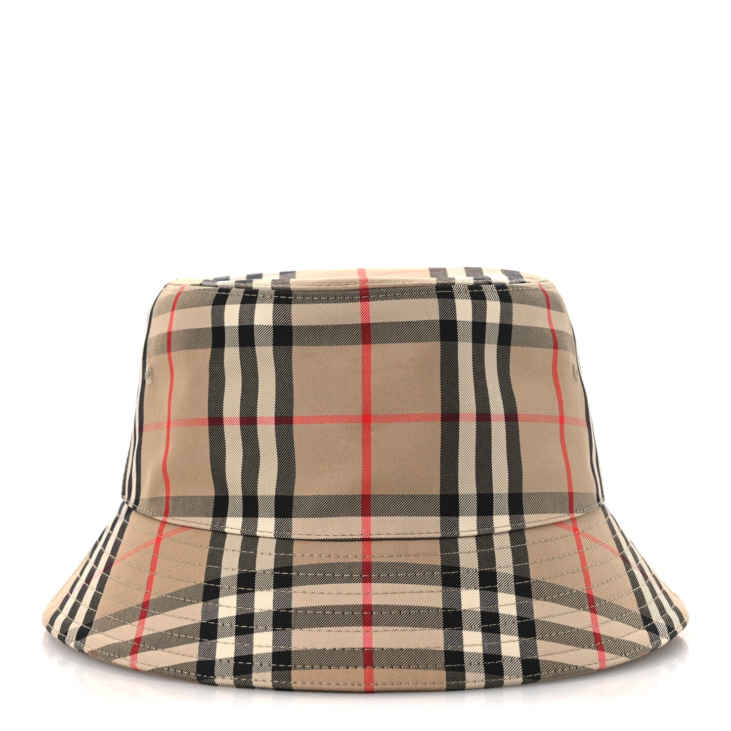 Technical Cotton Vintage Check Bucket Hat L Archive Beige
