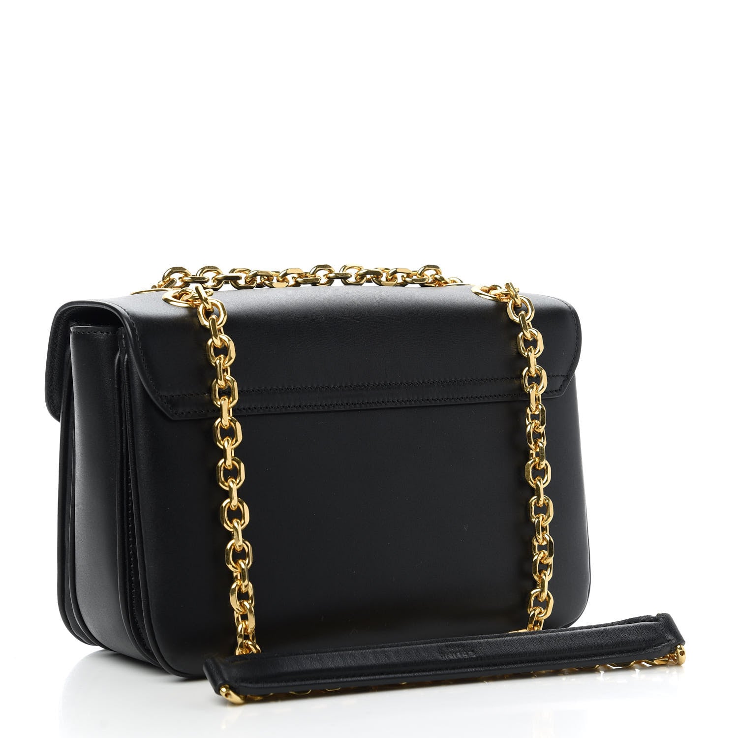 Celine Shiny Calfskin Medium C Bag Black 3 of 10