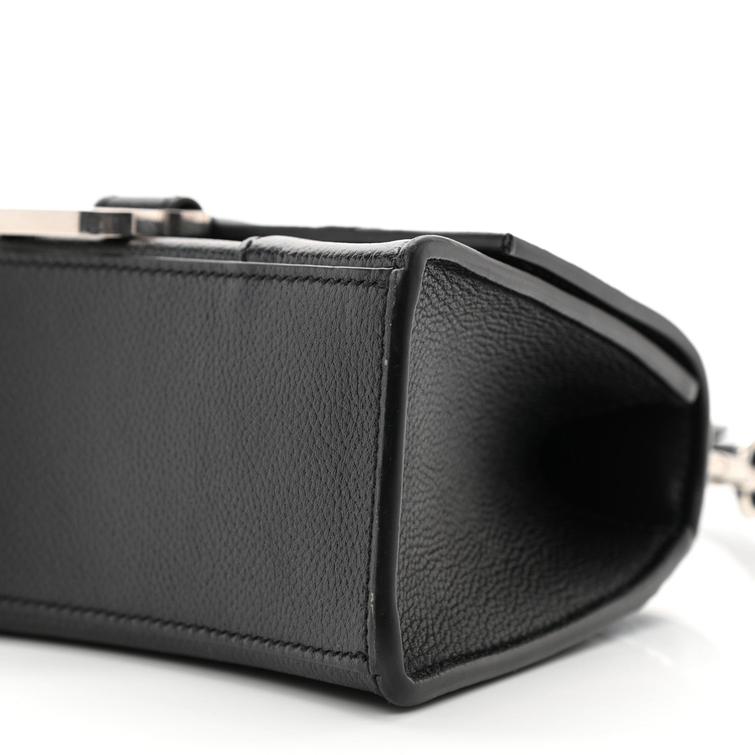 Balenciaga Grained Calfskin Hourglass Top Handle Bag XS Black 11 of 11