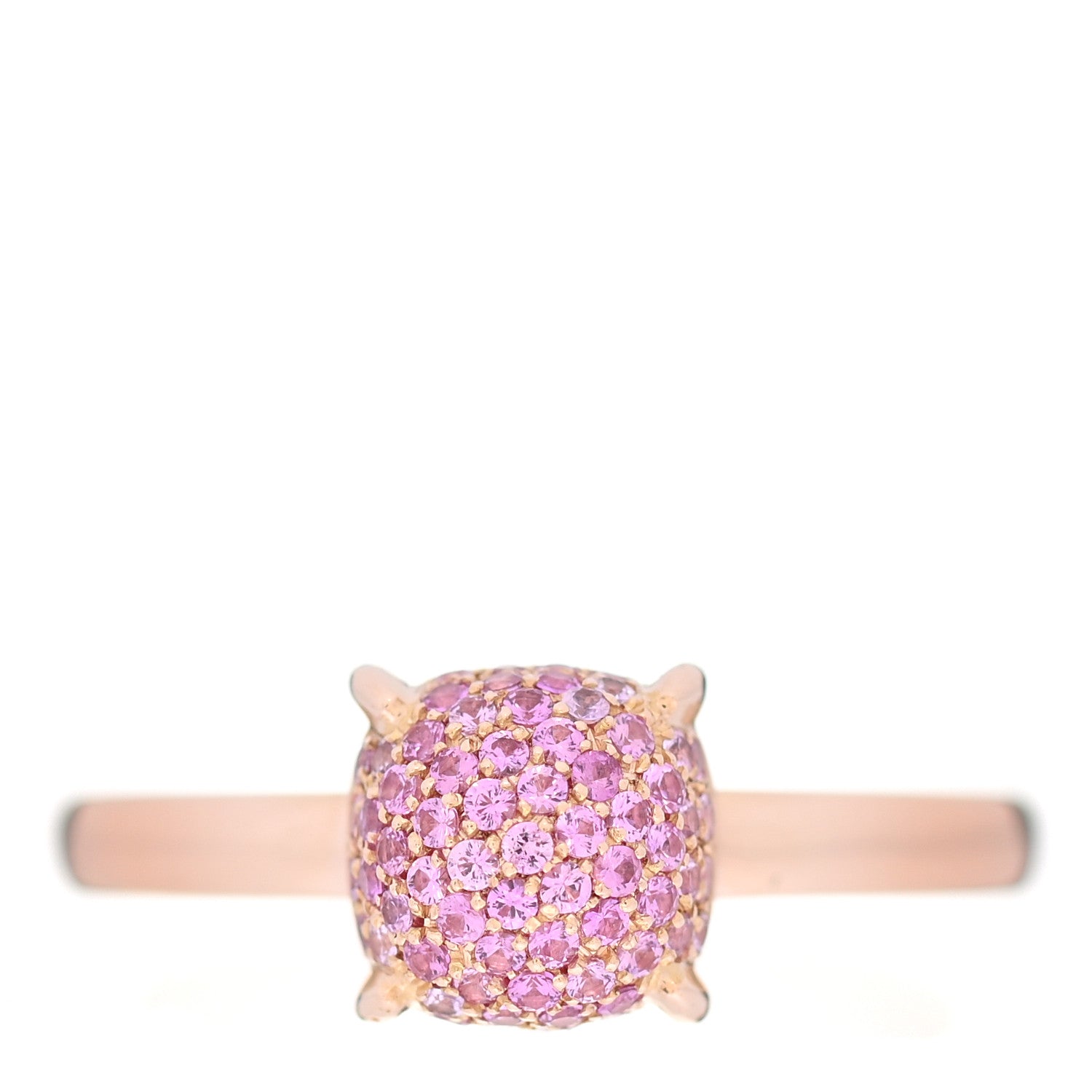 Tiffany 18K Rose Gold Pink Sapphire 7mm Paloma Picasso Sugar Stacks Ring 52 6 1 of 5