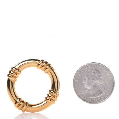 Hermes Permabrass Bouee Scarf Ring Gold 2 of 3