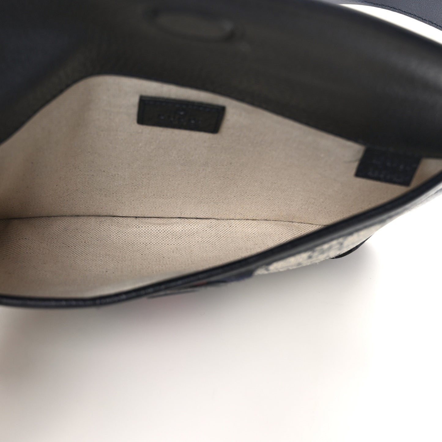 GG Supreme Monogram Web Small Ophidia Belt Bag 90 36 Beige Navy