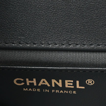 Chanel Denim Quilted Mini Flap Grey 6 of 10