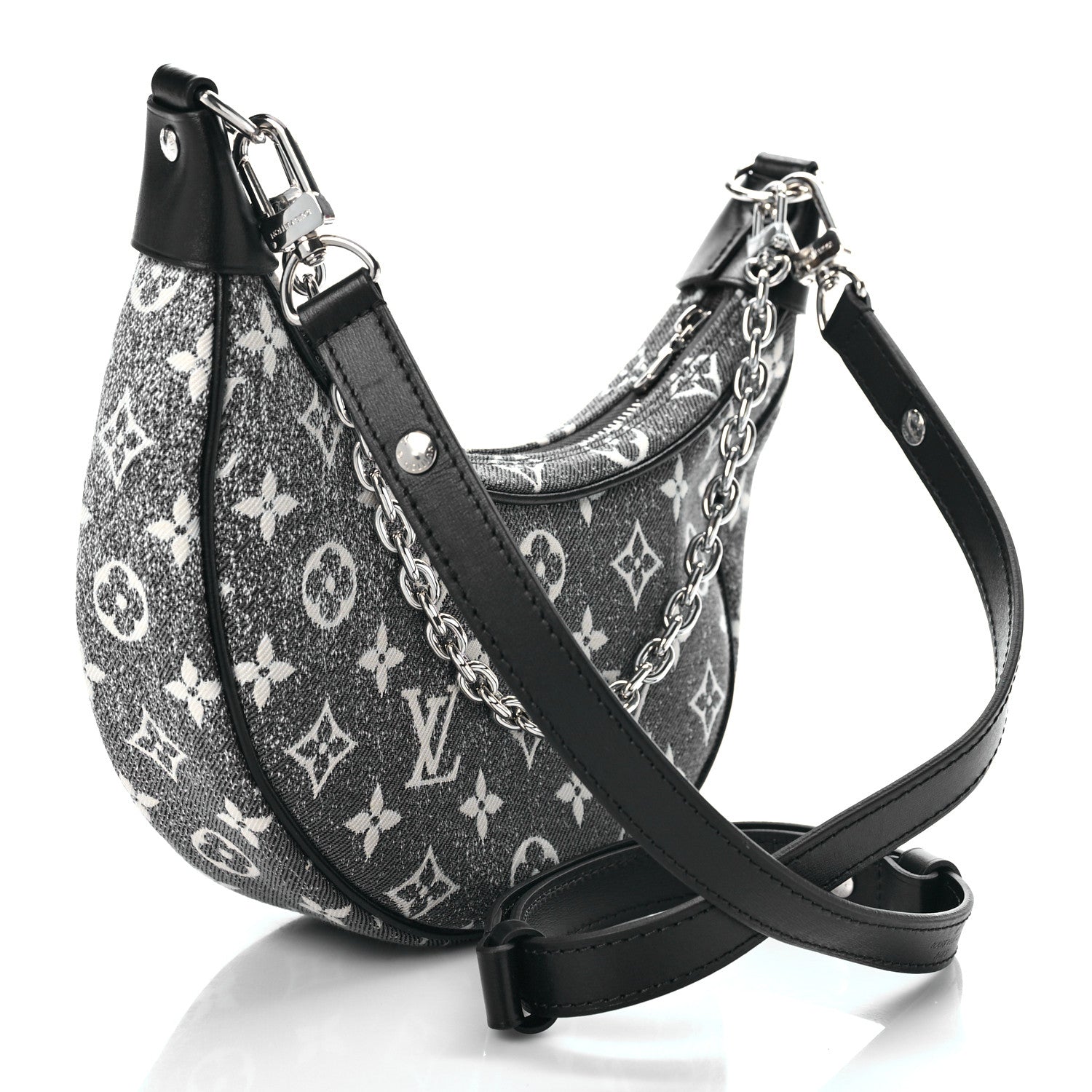 Louis Vuitton Monogram Jacquard Denim Loop Black 2 of 8