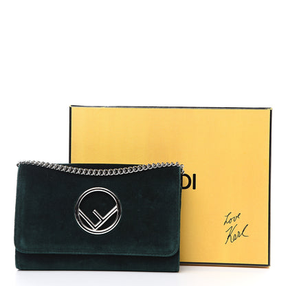 Fendi Velvet F is Wallet on Chain Green 8 of 8