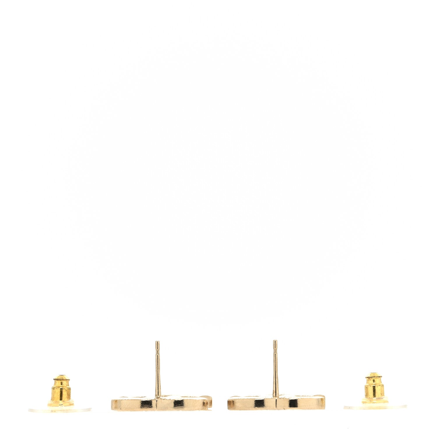 Chanel Crystal Timeless CC Earrings Silver 3 of 4