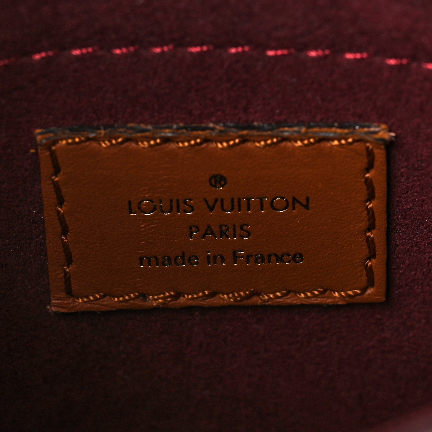 Louis Vuitton Jacquard Since 1854 Petit Sac Plat Bordeaux 6 of 8