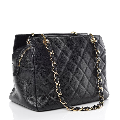 Chanel Caviar Quilted Petit Timeless Tote PTT Black 3 of 11