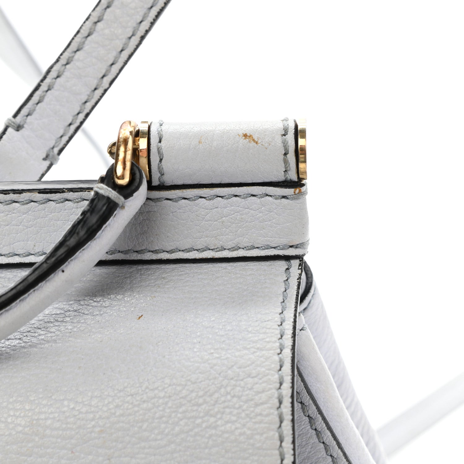 Dolce & Gabbana Pebbled Calfskin Sicily Backpack Light Blue 8 of 16