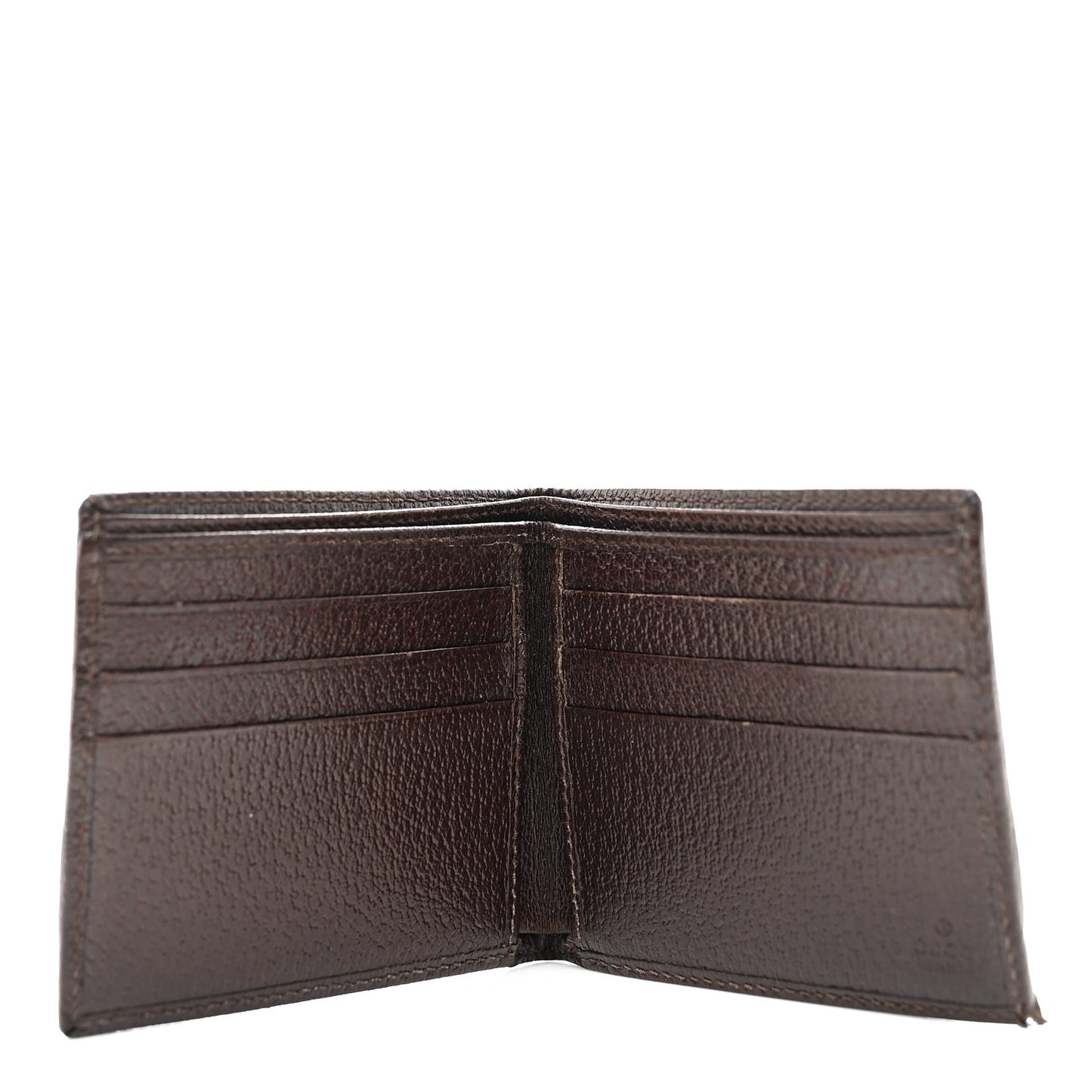 GG Plus Monogram Web Bi-Fold Wallet Dark Brown
