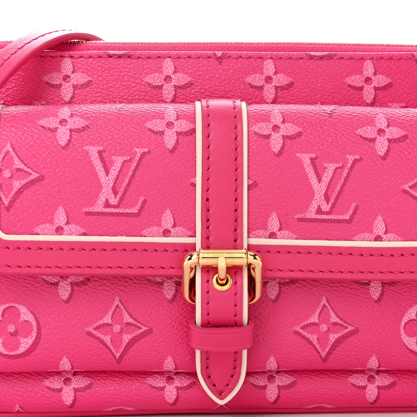 Monogram Fall For You Maxi Multi Pochette Accessories Fuchsia