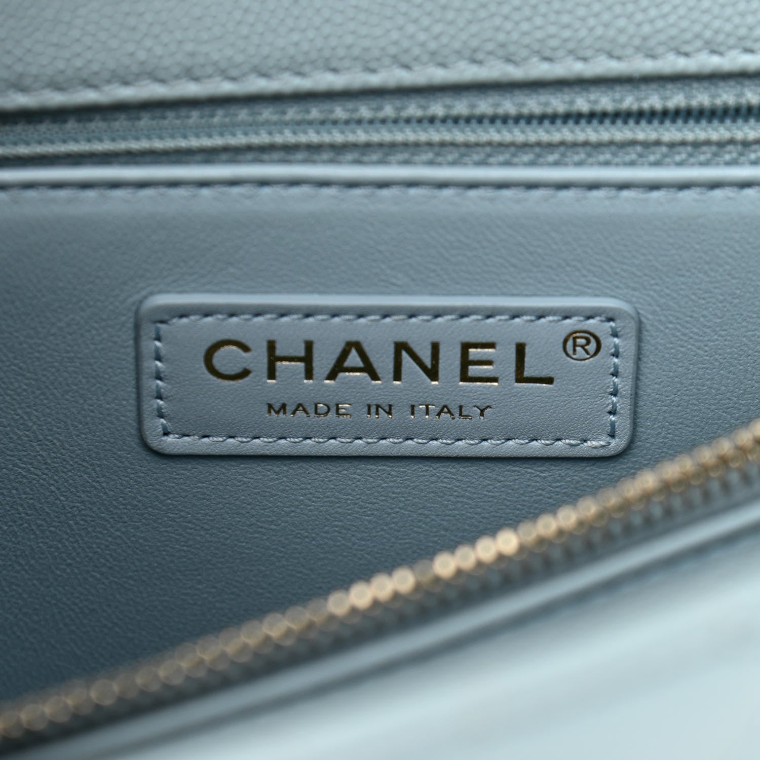 Chanel Caviar Quilted Small Coco Handle Flap Light Blue 6 of 13