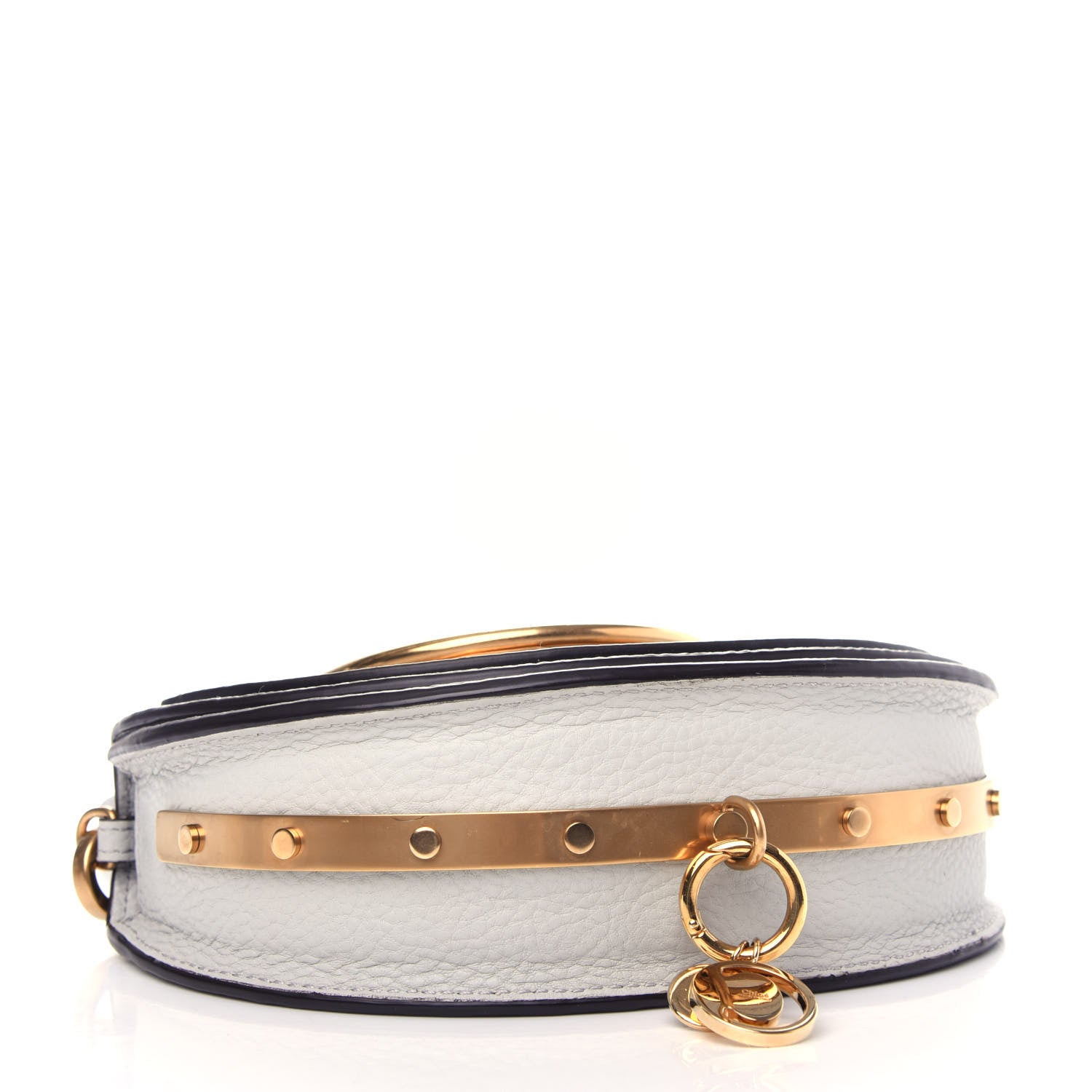 Chloe Calfskin Small Nile Bracelet Minaudiere Bag Airy Grey 4 of 11