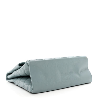 Chanel Distressed Calfskin Hamptons Flap Light Blue 4 of 10