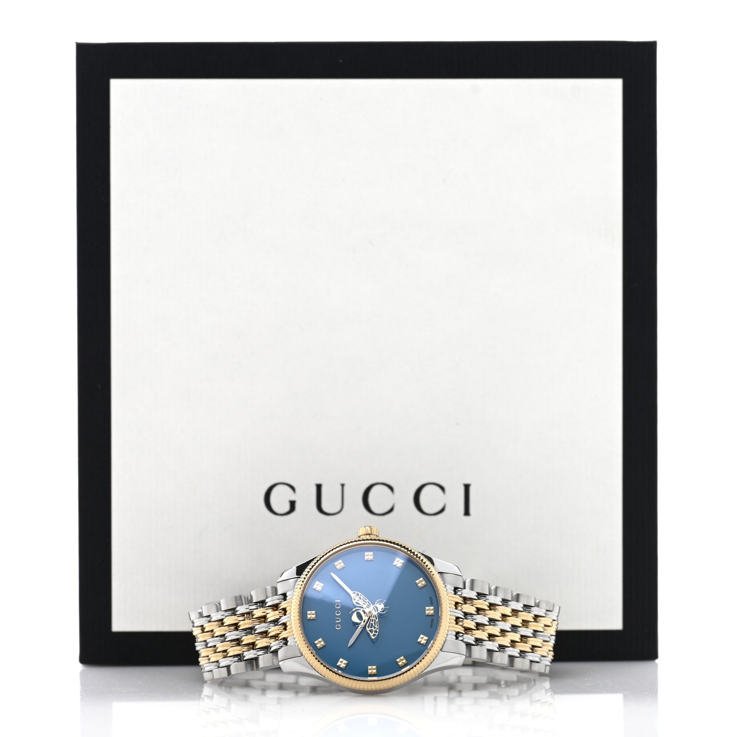 Stainless Steel 29mm G-Timeless Bee Quartz Watch Blue