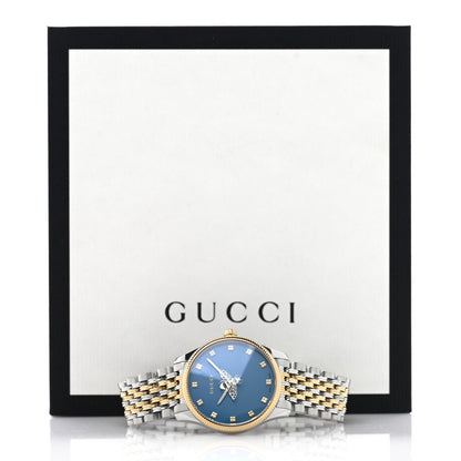 Gucci Stainless Steel 29mm G-Timeless Bee Quartz Watch Blue 5 of 5
