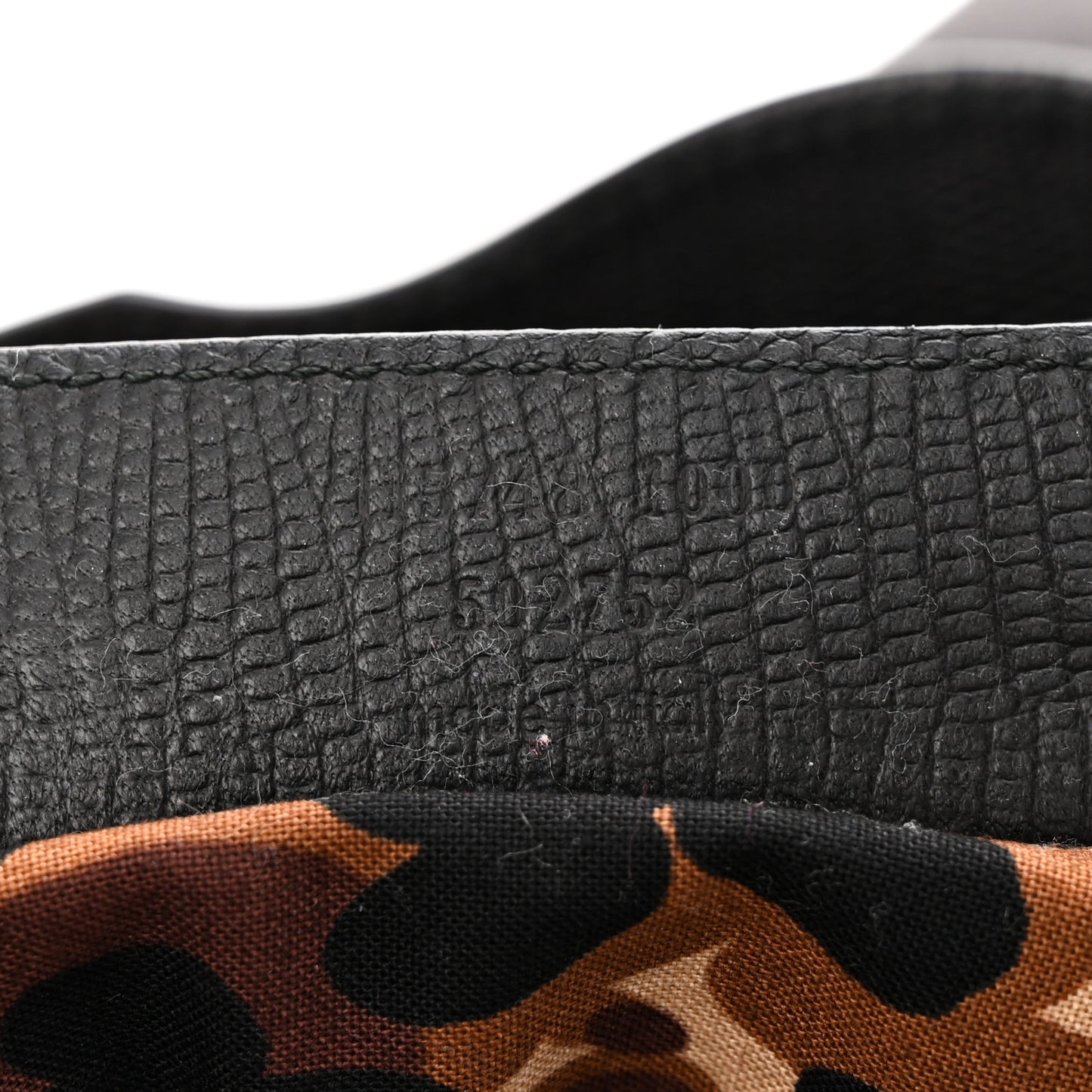 Calfskin Lizard Embossed Classic Hardware City Black