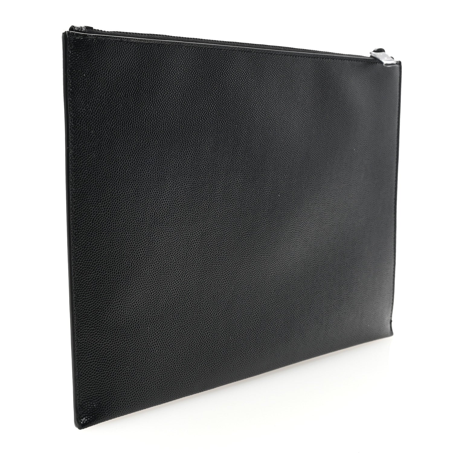 Saint Laurent Grain De Poudre Zipped Tablet Holder Black 3 of 6