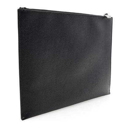 Saint Laurent Grain De Poudre Zipped Tablet Holder Black 3 of 6