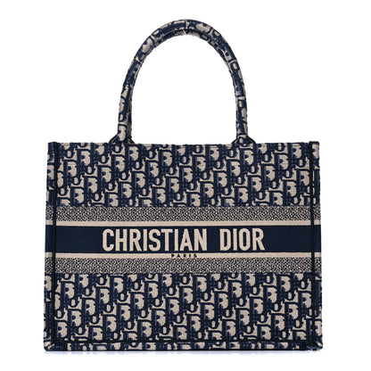 Christian Dior Oblique Medium Book Tote Blue Multicolor 1 of 12