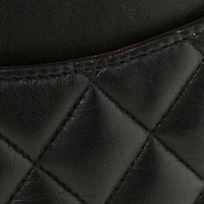 Chanel Lambskin Quilted Medium Double Flap Black 11 of 18