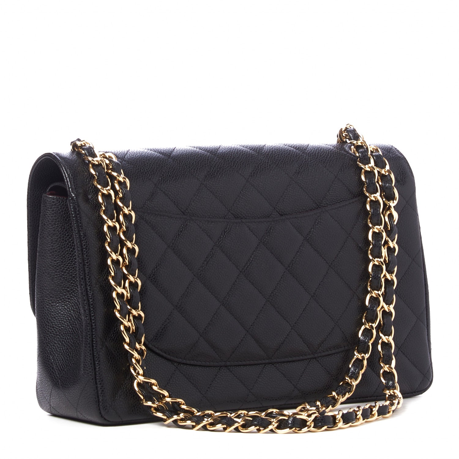 Chanel Caviar Quilted Jumbo Double Flap Black 3 of 10