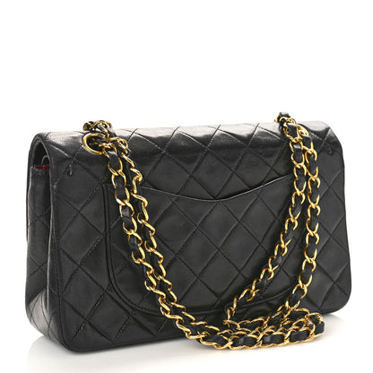 Chanel Lambskin Quilted Small Double Flap Black 3 of 13