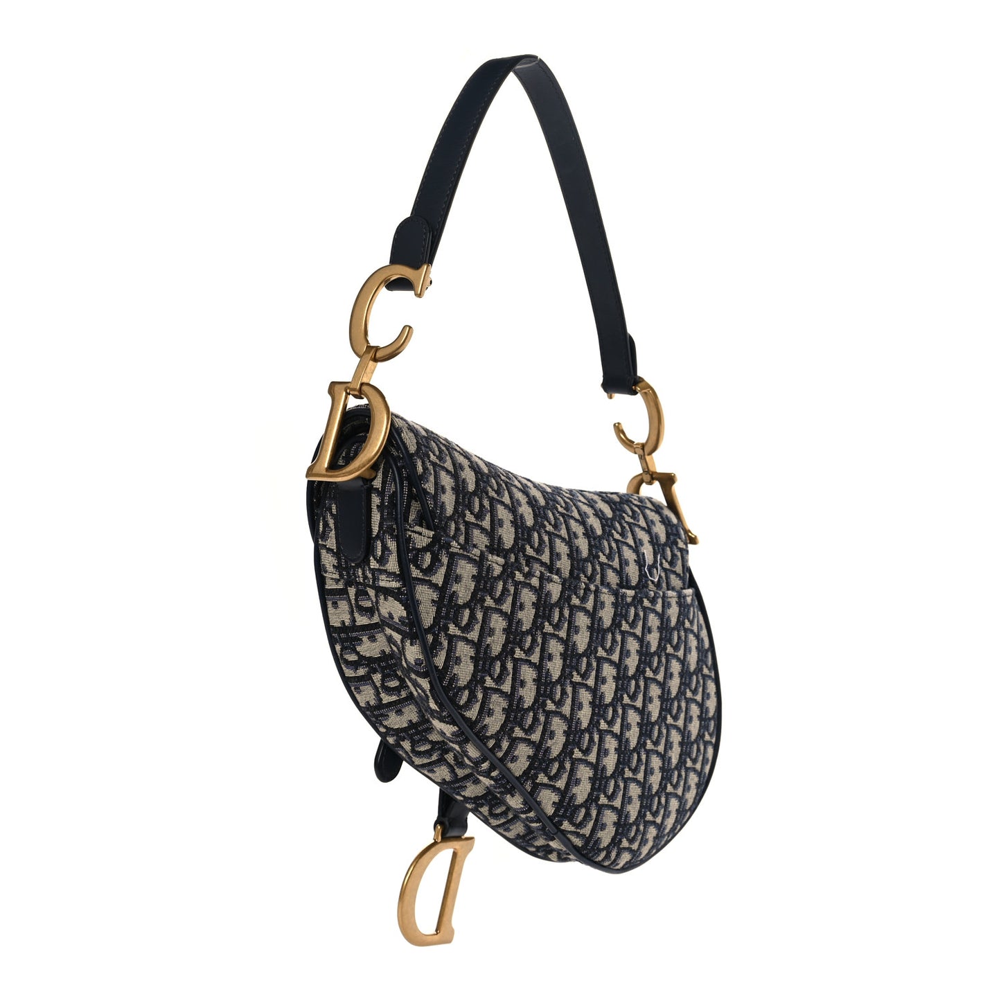 Oblique Saddle Bag Blue