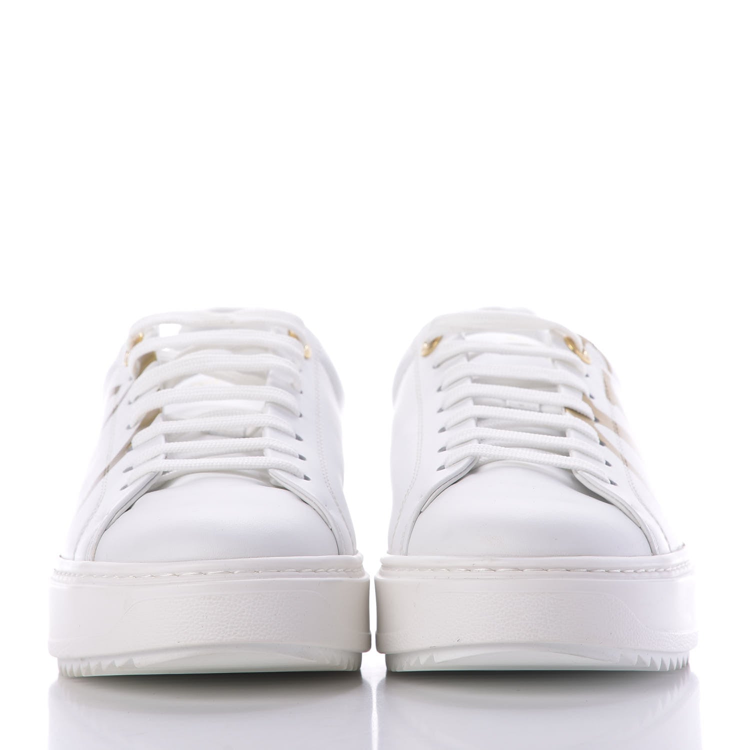 Louis Vuitton Calfskin Time Out Sneakers 41 White 2 of 10