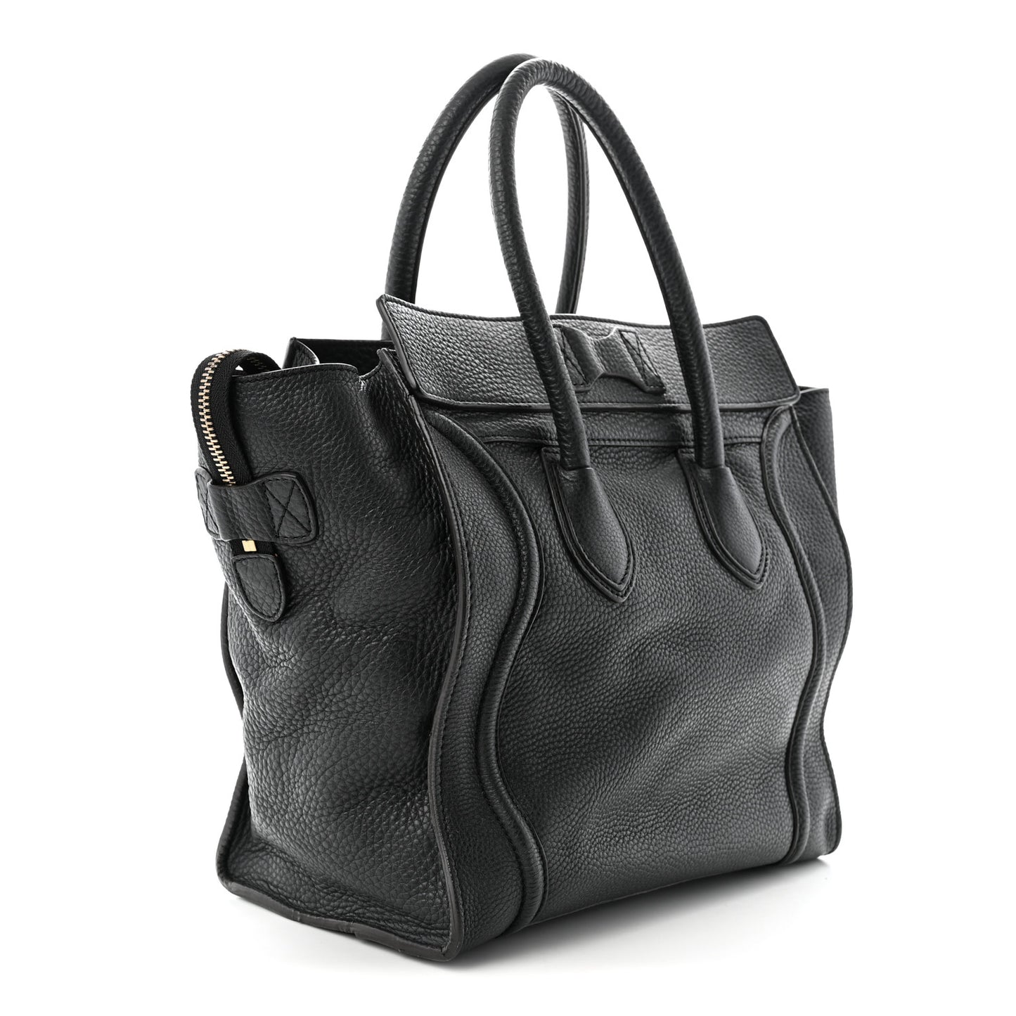 Pebbled Calfskin Mini Luggage Anthracite