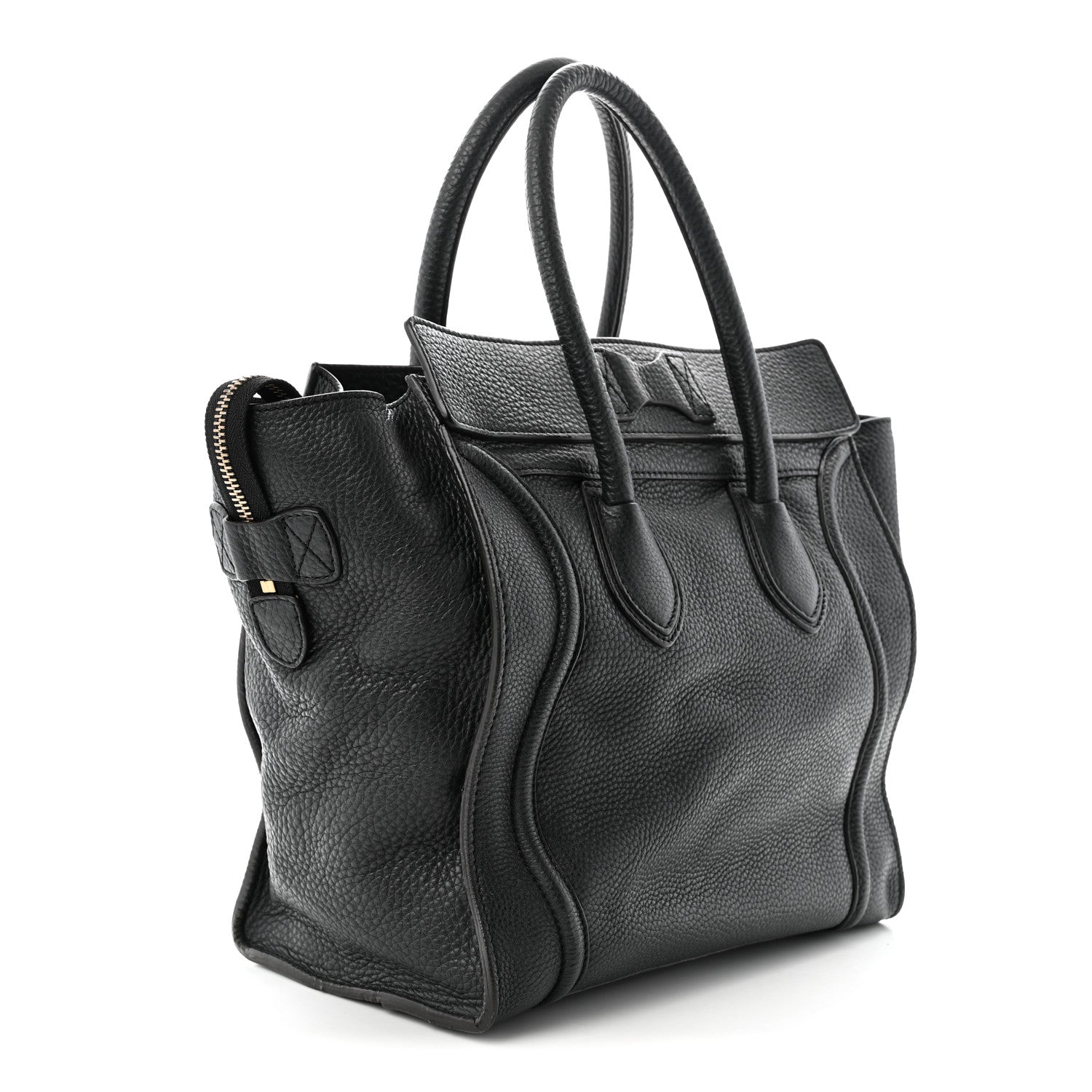 Celine Pebbled Calfskin Mini Luggage Anthracite 2 of 8