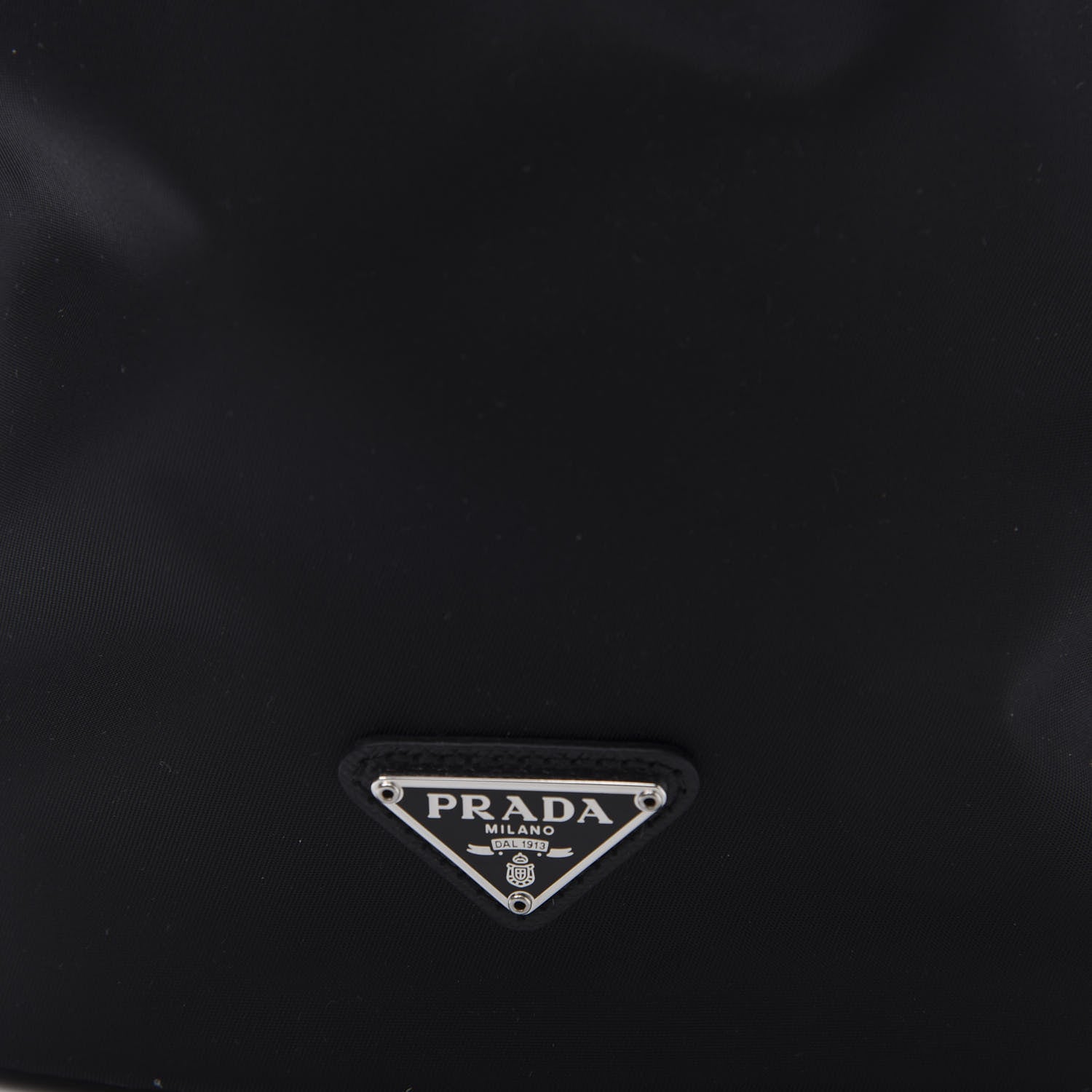 Prada Saffiano Tessuto Nylon Vela Bucket Wristlet Black 10 of 10