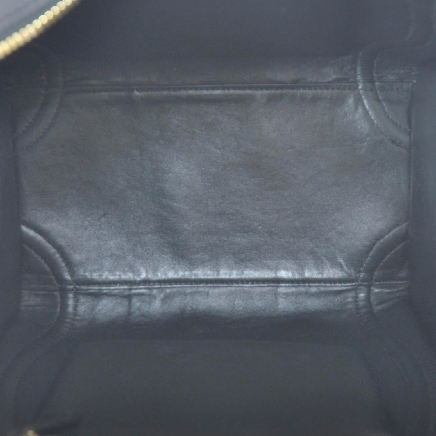 Celine Ombre Python Mini Luggage Black 7 of 9