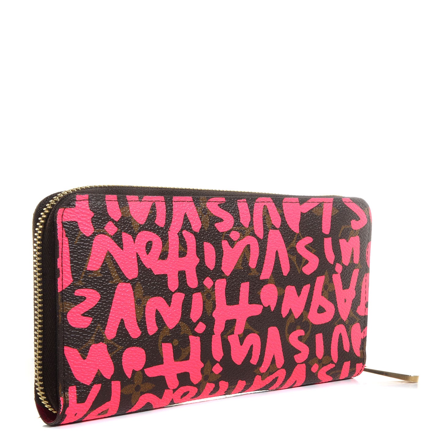 Monogram Graffiti Zippy Wallet Fuchsia