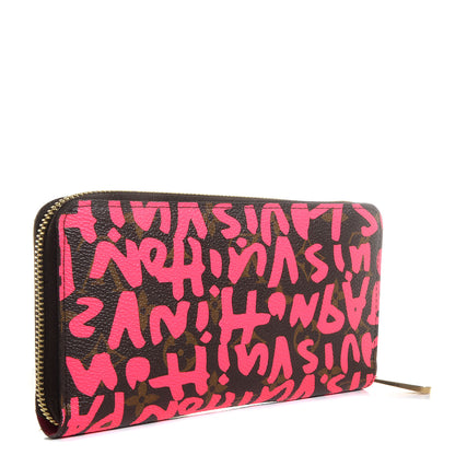 Louis Vuitton Monogram Graffiti Zippy Wallet Fuchsia 3 of 7
