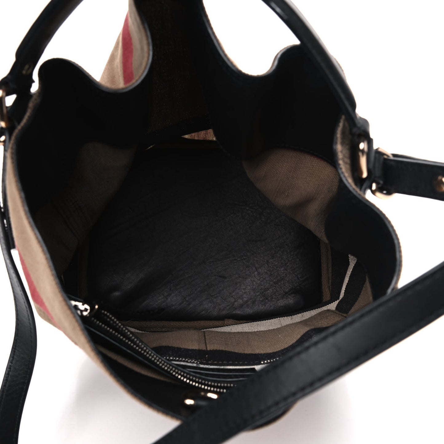 Canvas Mega Check Medium Susanna Hobo Black